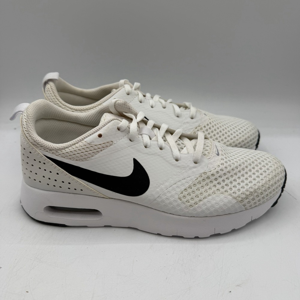 Nike Air Max Tavas Running Shoes YOUTH Kids 6 Y White/Black Sneakers 828569-101
